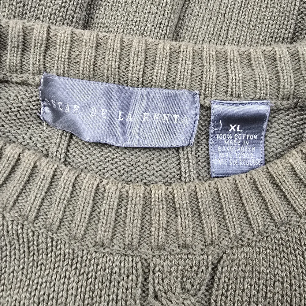 Oscar De La Renta Mens Cableknit Sweater XL